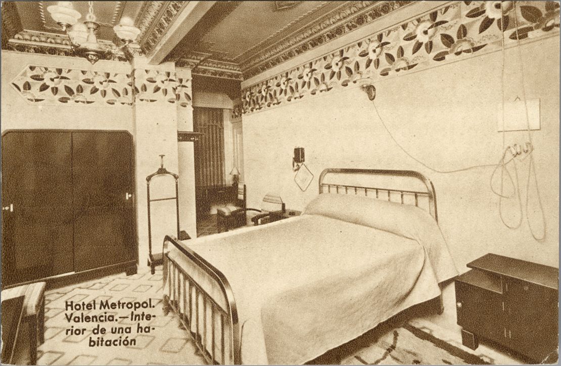 Una de las habitaciones del Hotel Metropol.