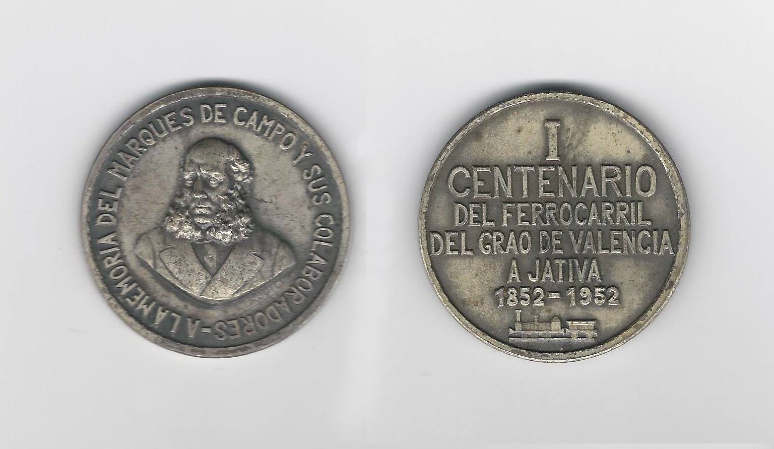 Medalla del Centenario. Escaneo facilitado por Tono Giménez