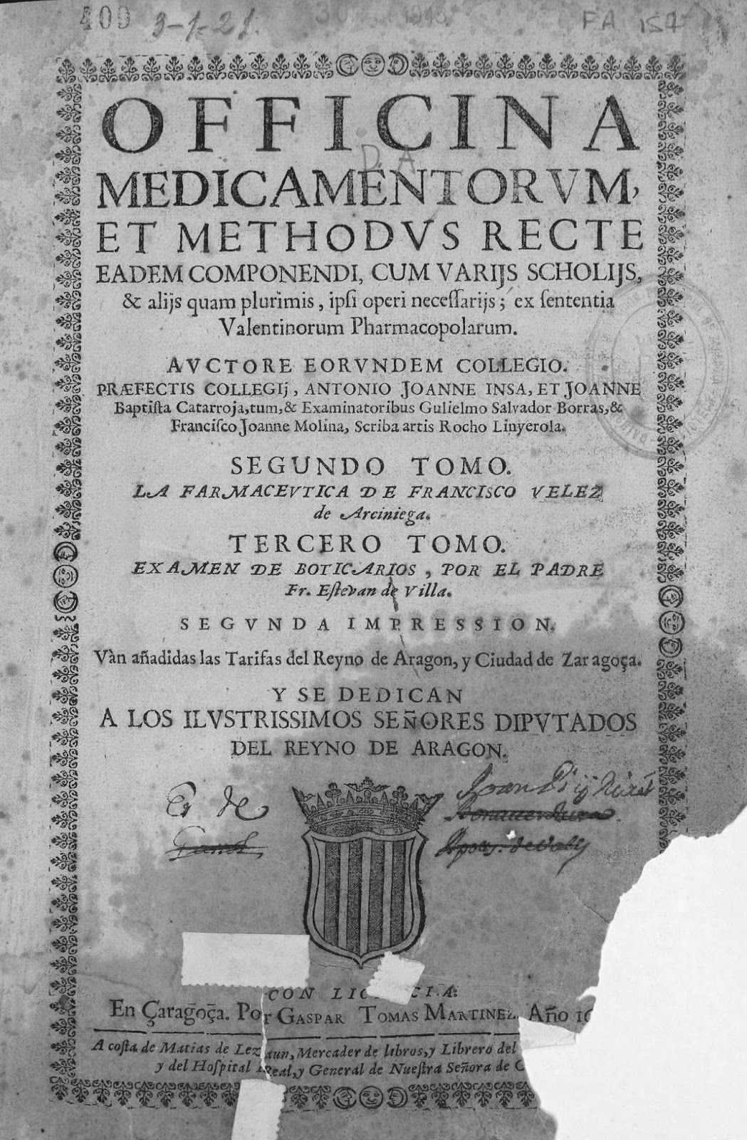Officina Medicamentorum-Biblioteca Virtual de la Diputación de Zaragoza