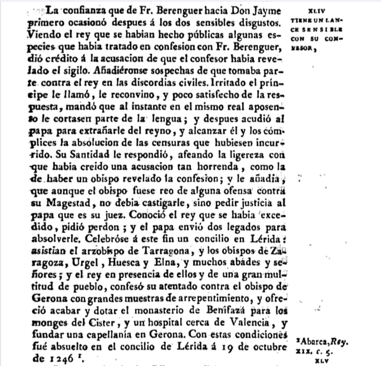 Texto extraído de "Tratado de la Iglesia de Jesucristo, ó Historia eclesiástica", escrito por Felix Amat de Palou y Font (abp. of Palmyra.)