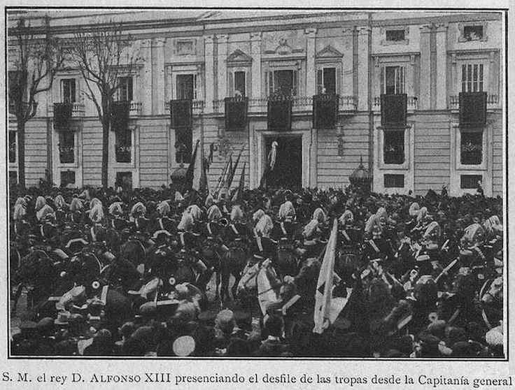 Alfonso XIII en Capitanía (10 de abril de 1905). Fuente: skyscrapercity.com