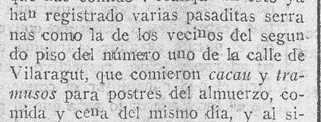 Ejemplo que aparece en La correspondencia de Valencia : diario de noticias : eco imparcial de la opinión y de la prensa Año XLVI Número 18943 - 1923 Marzo 06