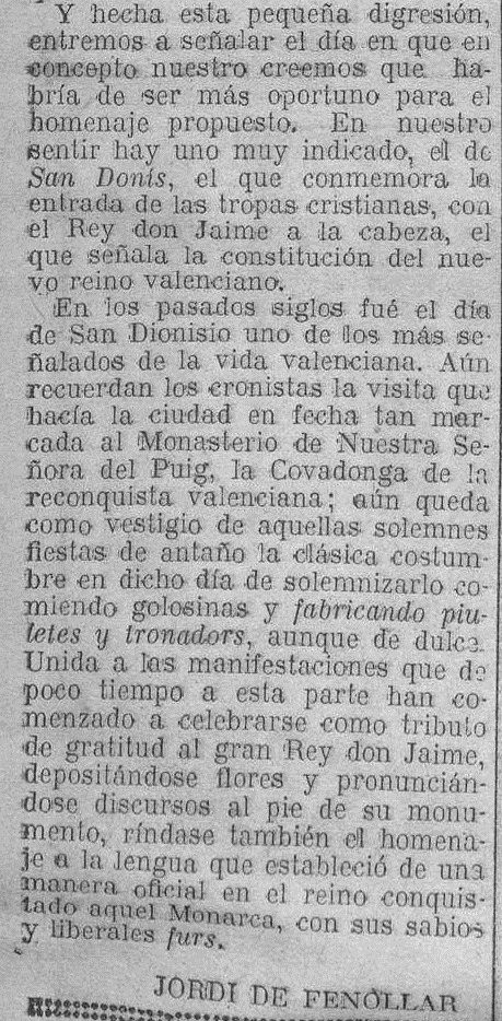 Las Provincias, 26 de julio de 1930.