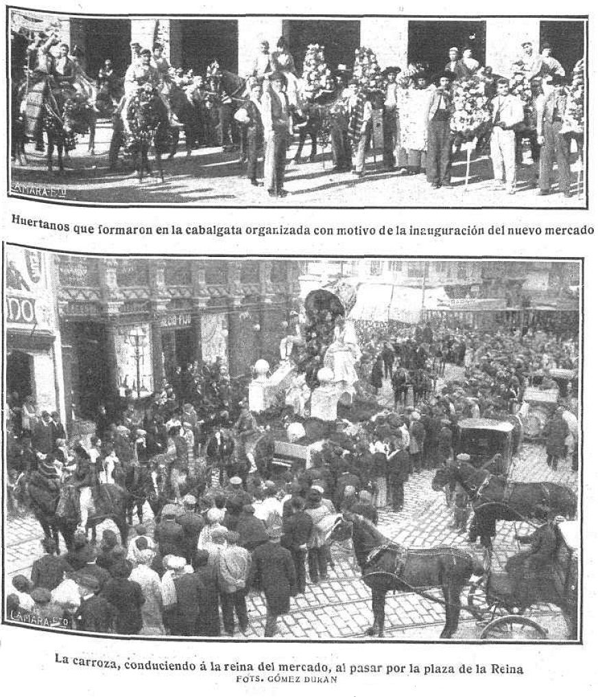 Fotos del 24 de diciembre de 1916 del Mercado de Colón (Mundo gráfico. 3/1/1917)