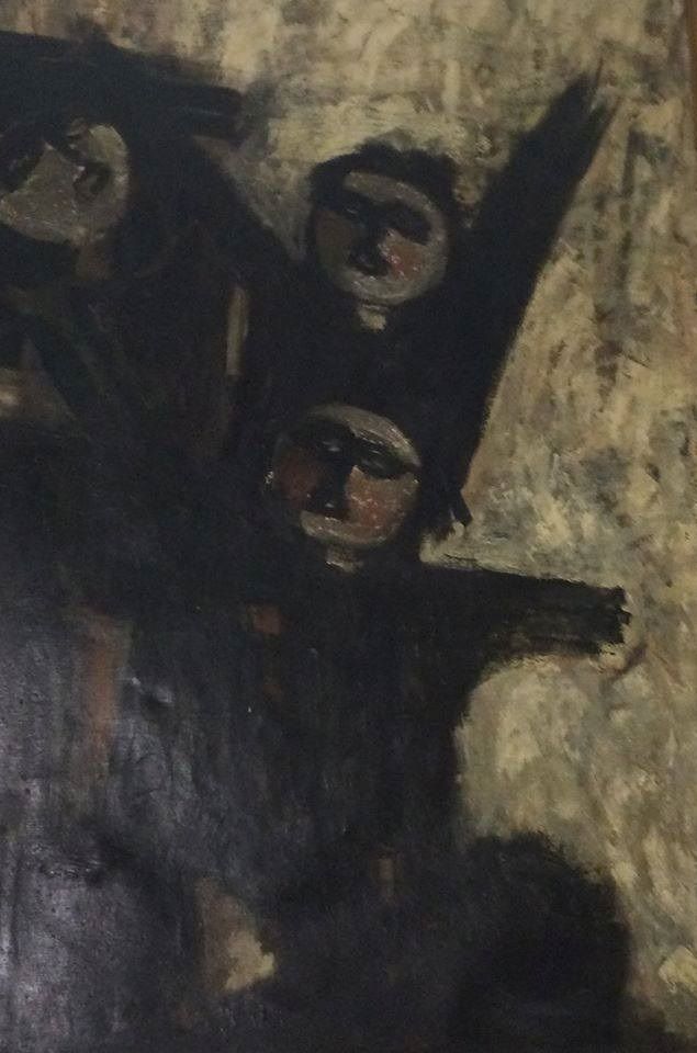 Obra titulada “In Extremis”, por Aurora Valero, año 1968. XI Salón de Otoño, Accesit Premio Ateneo Mercantil.