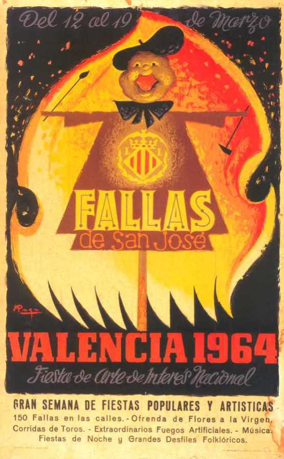 Cartel de Fallas 1964
