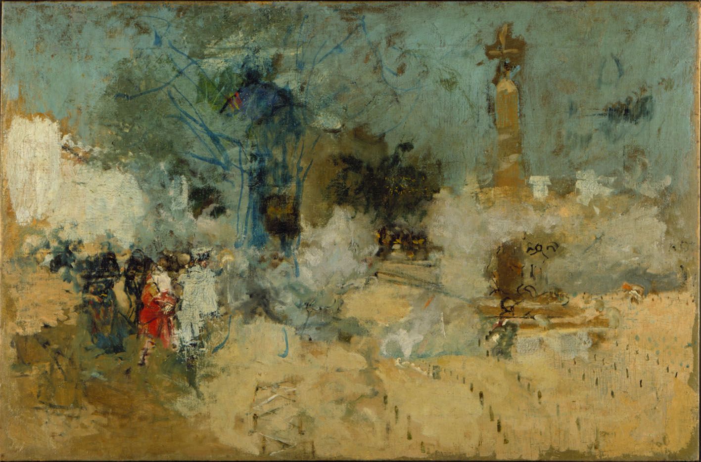 Ignacio Pinazo, sin fecha (se cree que es de finales del siglo XIX), obra titulada “Mascletà”, expuesta en el IVAM.
