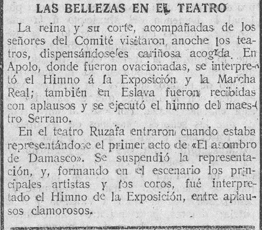 El Pueblo, 25 de diciembre de 1916 (en referencia a la noche anterior).