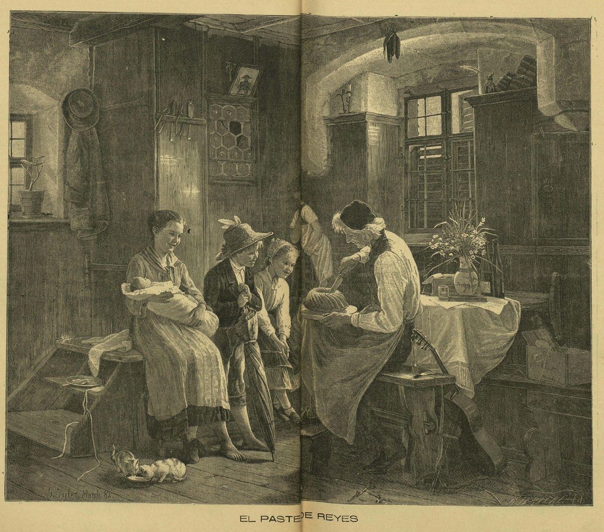 Pastel de Reyes. El Álbum ibero americano (7/1/1897).
