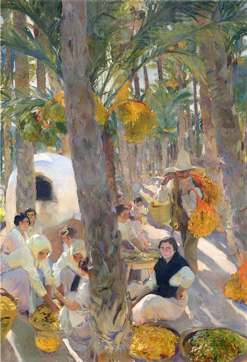 Elche, El Palmeral. Visión de España de Joaquín Sorolla en la Sociedad Hispánica de Nueva York.