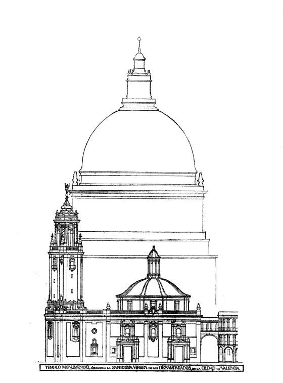 Un proyecto que Valencia nunca verá, la ampliación de la Basílica de la Virgen