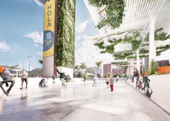 La Torre Miramar, la rotonda más cara de España, tendrá un jardín vertical y pérgolas solares