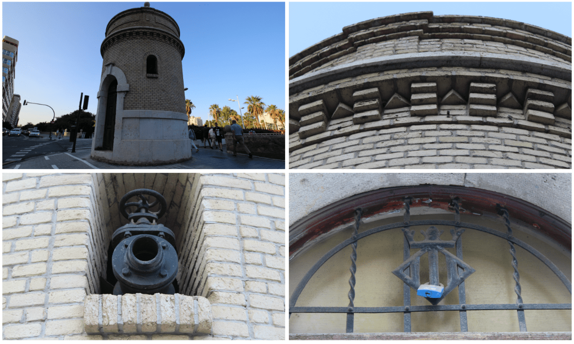 Depósito de agua puente de las Flores. Foto valenciabonita