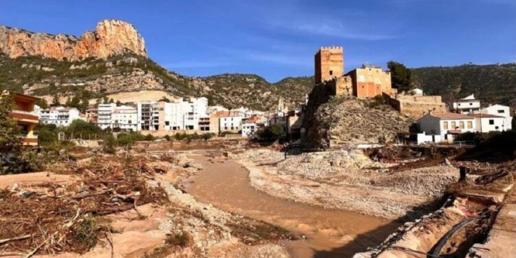 El Charco El Gruñidor ha desaparecido y el pueblo de Sot de Chera está devastado