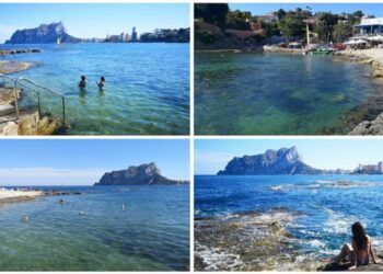 La Bahía de les Bassetes, un espectacular rincón con vistas al peñón de Ifach