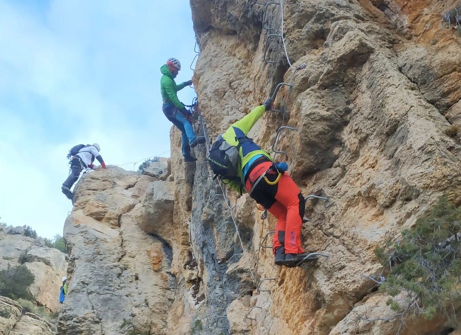 Titaguas inaugura la Vía Ferrata de La Lámpara