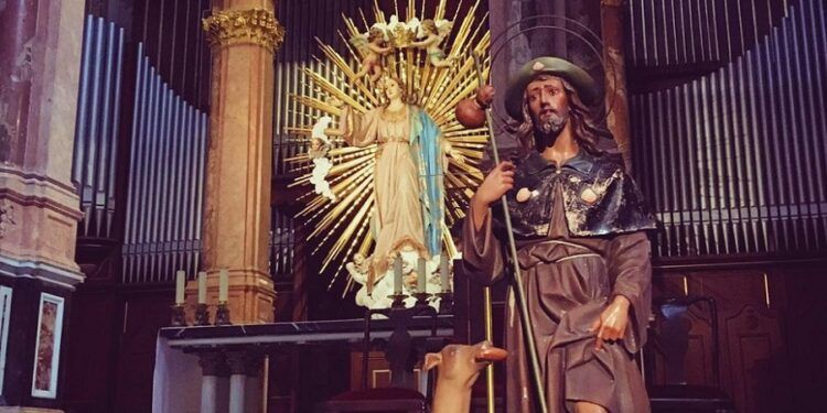 San Roque, uno de los protectores de epidemias con mayor devoción en la diócesis de Valencia