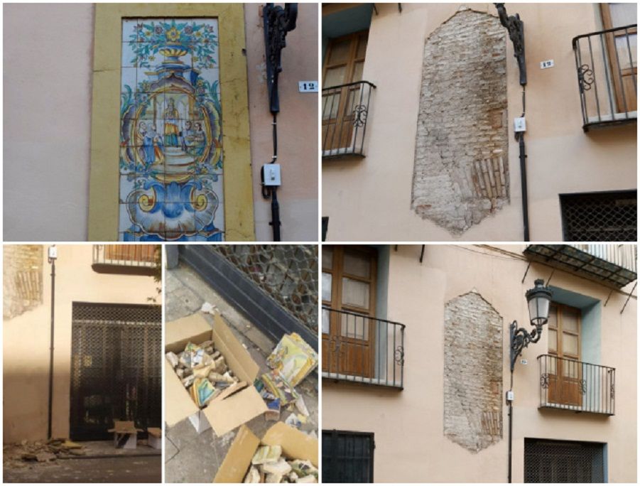 El retablo cerámico del siglo XVIII de la calle Corretgeria, una muerte anunciada