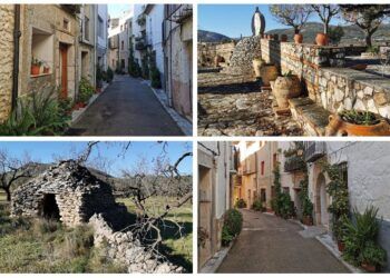 Tírig, una bella población del Alt Maestrat rodeada de construcciones de piedra en seco