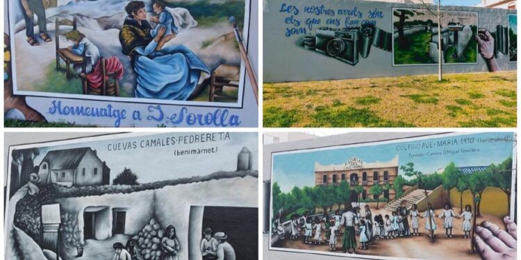 El mural de arte urbano del Parque Lineal que homenajea a Sorolla y al barrio de Benimàmet