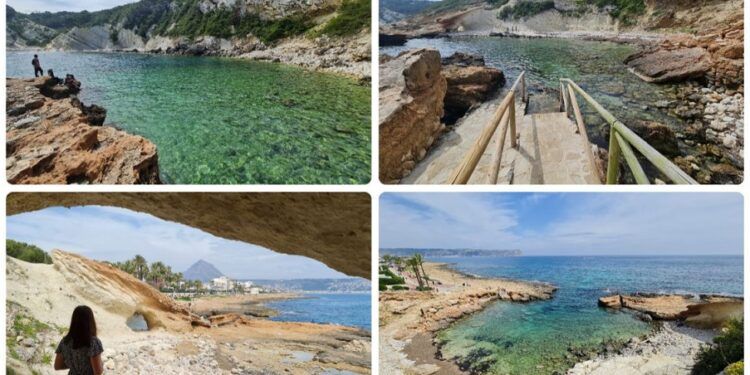 Cala Blanca, un pequeño conjunto de calas de Xàbia con mucho encanto