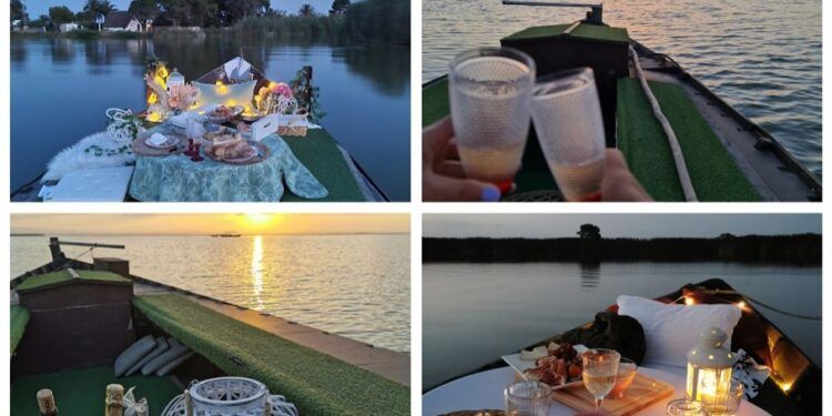 Catas de vinos o atardeceres románticos en barca, con catering incluido, en mitad de la Albufera