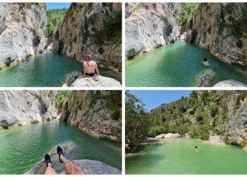 El Toll de l´Estret, una espectacular piscina natural encajonada en un estrecho