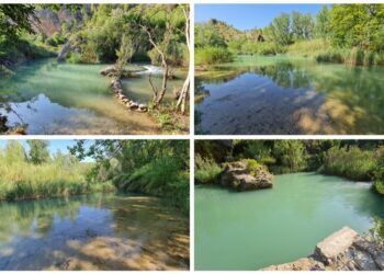 De rutica por los Charcos de Jalance, rincones del río Júcar llenos de paz