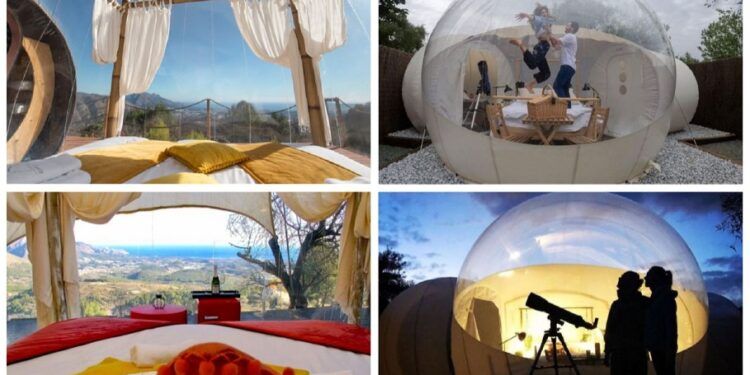 Hoteles burbuja en la Comunitat Valenciana, un lujo para dormir bajo las estrellas