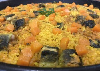 Arròs d’Algemesí, un arroz seco de anguila y calabaza