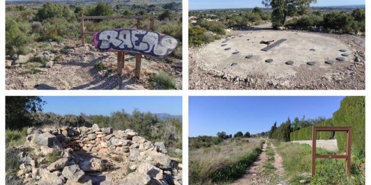 El abandonado Mirador de El Tos Pelat de la Pobla de Vallbona, un rincón de la Serra Calderona