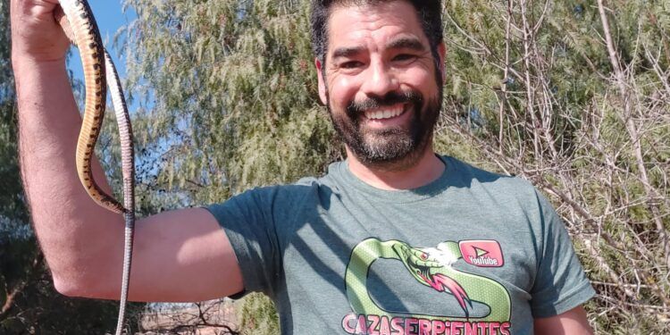 Charly, el «cazaserpientes» valenciano que lleva más de 25 años salvando fauna autóctona
