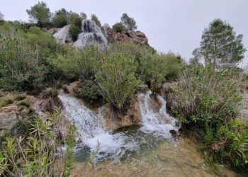 Les Tosquetes de Albaida y el Salt de Santa Anna, dos cascadas que aparecen tras fuertes lluvias