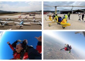 El Aeródromo de Requena «El Rebollar», rincón con bautismos aéreos y de paracaidismo