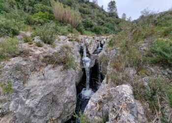 El Cucó del Frare, la maravilla natural de Llutxent que aparece tras intensas lluvias
