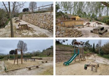 La Font de la Teula, una pequeña área recreativa en Pinet con zona infantil y torradores