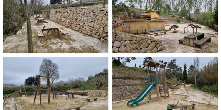 La Font de la Teula, una pequeña área recreativa en Pinet con zona infantil y torradores
