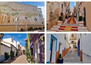 El casco antiguo de Calpe, un paseo por calles llenas de flores, escaleras pintadas y murales