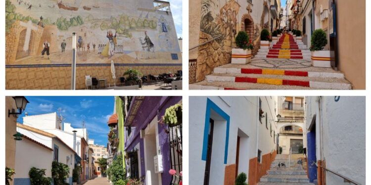 El casco antiguo de Calpe, un paseo por calles llenas de flores, escaleras pintadas y murales