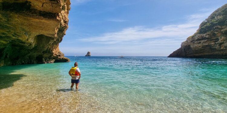 Cala Paradís, la pequeña cala secreta de Xàbia que formó la borrasca Gloria