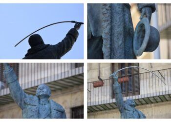 Valencia instala una escultura de Guastavino, «el arquitecto de Nueva York», en la plaza de la Reina