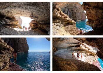 Cova Blanca, la pequeña cavidad marina de Xàbia junto al Morro de la Branca
