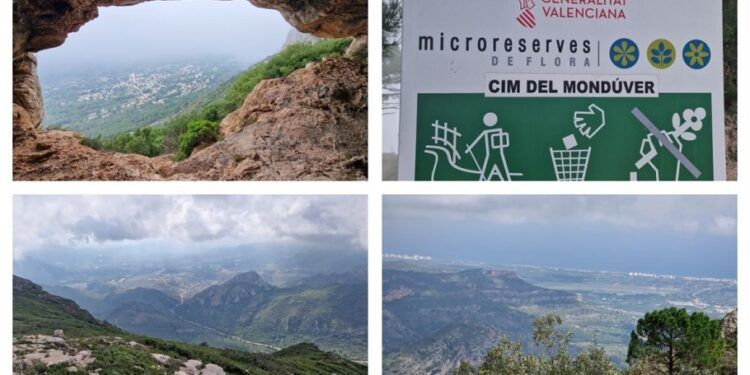 Al Mondúver, el Forat de la Drova y el Cim del Penyalba desde la Drova