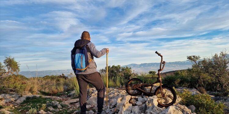 La ruta del Alto de la Bicicleta, un recorrido circular en Xàtiva por la cresta de la Serra Grossa