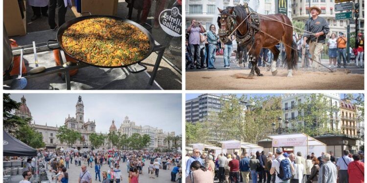 La gran fiesta del arroz vuelve este fin de semana la plaza del Ayuntamiento de Valencia