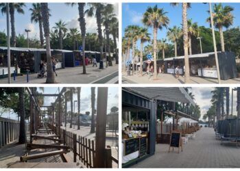 Mercado de artesanía con espacio infantil eco en la Marina de Valencia durante todo el verano