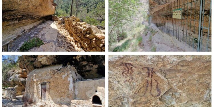 La ruta del Arte Rupestre de Bicorp y el bosque mágico, un recorrido por el Barranco Moreno