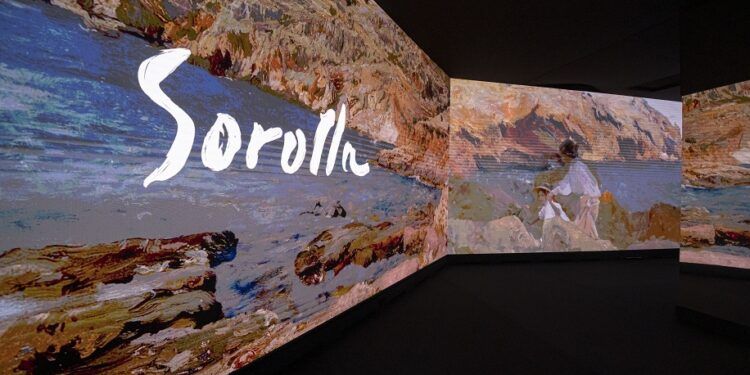 La gran exposición inmersiva «Sorolla a través de la luz» aterriza en Valencia tras triunfar en Madrid