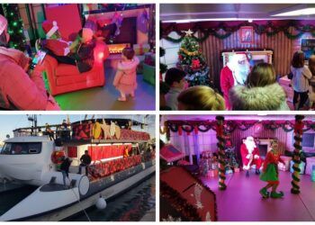 El Barco de la Navidad regresa a Valencia con la casa flotante de Papá Noel y los pajes reales