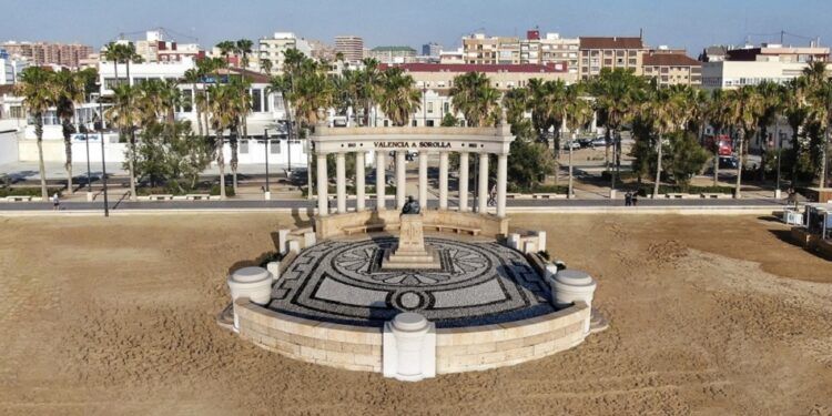 Valencia reconstruirá el desaparecido Monumento a Sorolla en la playa del Cabanyal